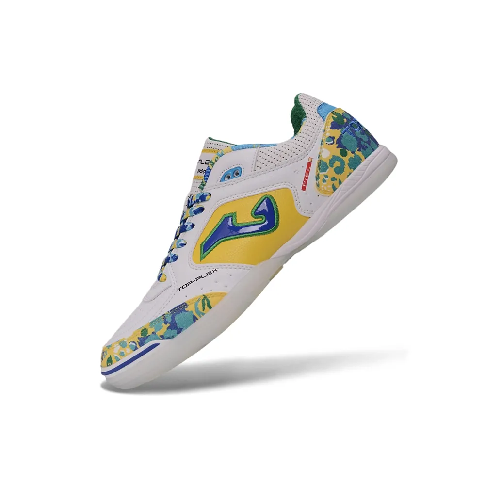 Chuteira Futsal Joma Top Flex Rebound IC Branco e Colorido