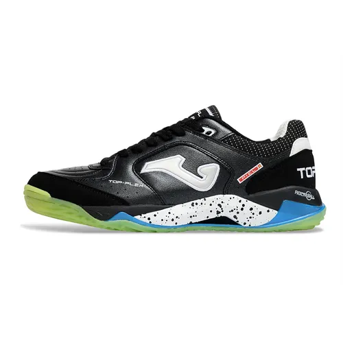 Chuteira Futsal Joma Top Flex Plus Rebound IC Preto, Verde e Azul