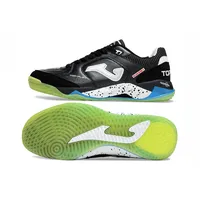 Chuteira Futsal Joma Top Flex Plus Rebound IC Preto, Verde e Azul - imagem 2