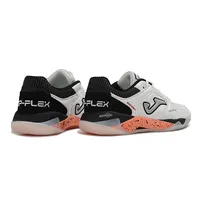 Chuteira Futsal Joma Top Flex Plus Rebound IC Branco, Preto e Laranja - imagem 3