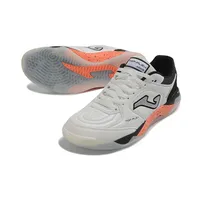 Chuteira Futsal Joma Top Flex Plus Rebound IC Branco, Preto e Laranja - imagem 4