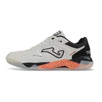 Chuteira Futsal Joma Top Flex Plus Rebound IC Branco, Preto e Laranja - imagem 1