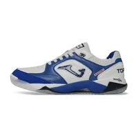 Chuteira Futsal Joma Top Flex Plus Rebound IC Branco e Azul - imagem 1
