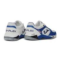 Chuteira Futsal Joma Top Flex Plus Rebound IC Branco e Azul - imagem 6