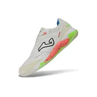 Chuteira Futsal Joma Top Flex Plus Rebound IC Branco, Bege e Verde - imagem 5