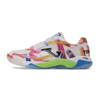Chuteira Futsal Joma Top Flex Plus Rebound IC Branco e Colorida - imagem 1