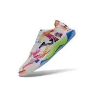 Chuteira Futsal Joma Top Flex Plus Rebound IC Branco e Colorida - imagem 3