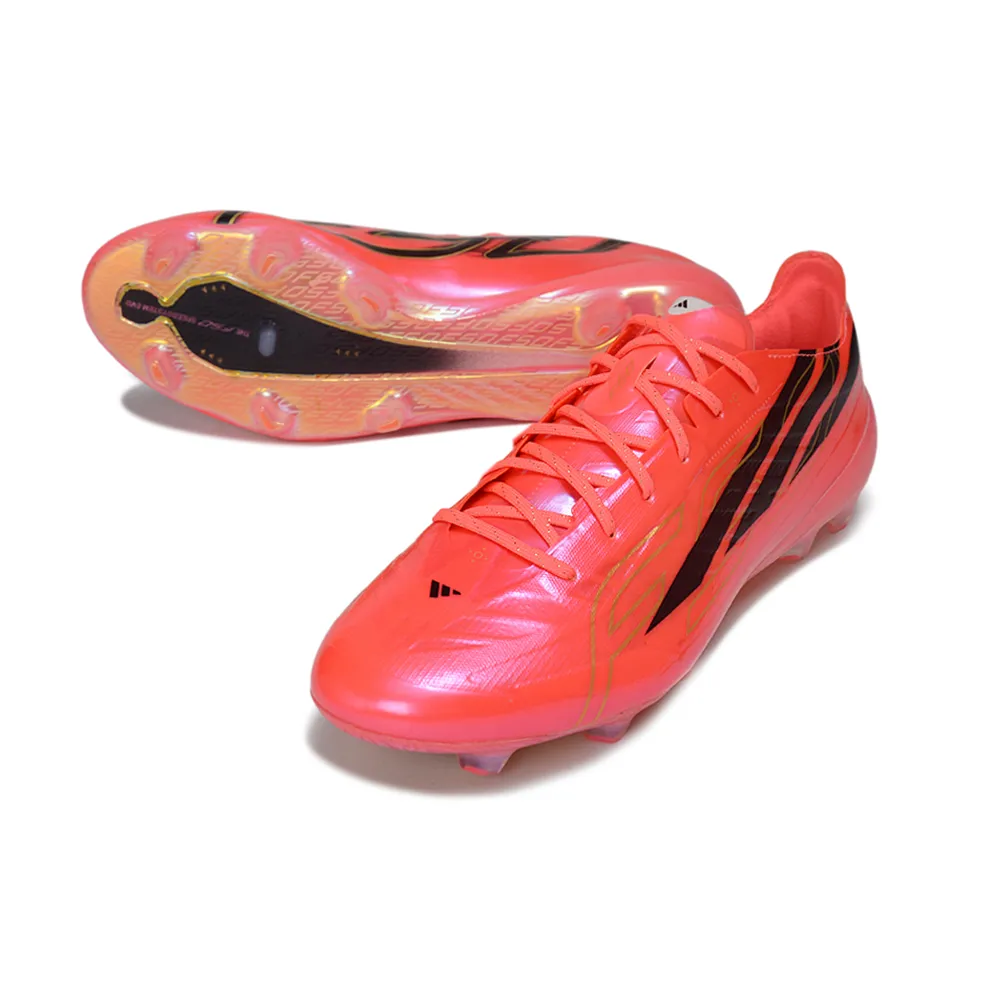 Chuteira Campo Adidas F50 Hyperfast FG Rosa e Preto