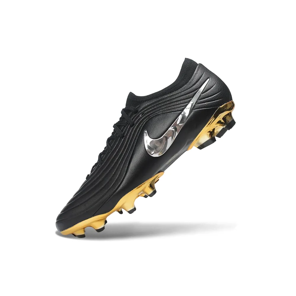 Chuteira Campo Nike Tiempo Maestro Elite FG Preto, Dourado e Prata