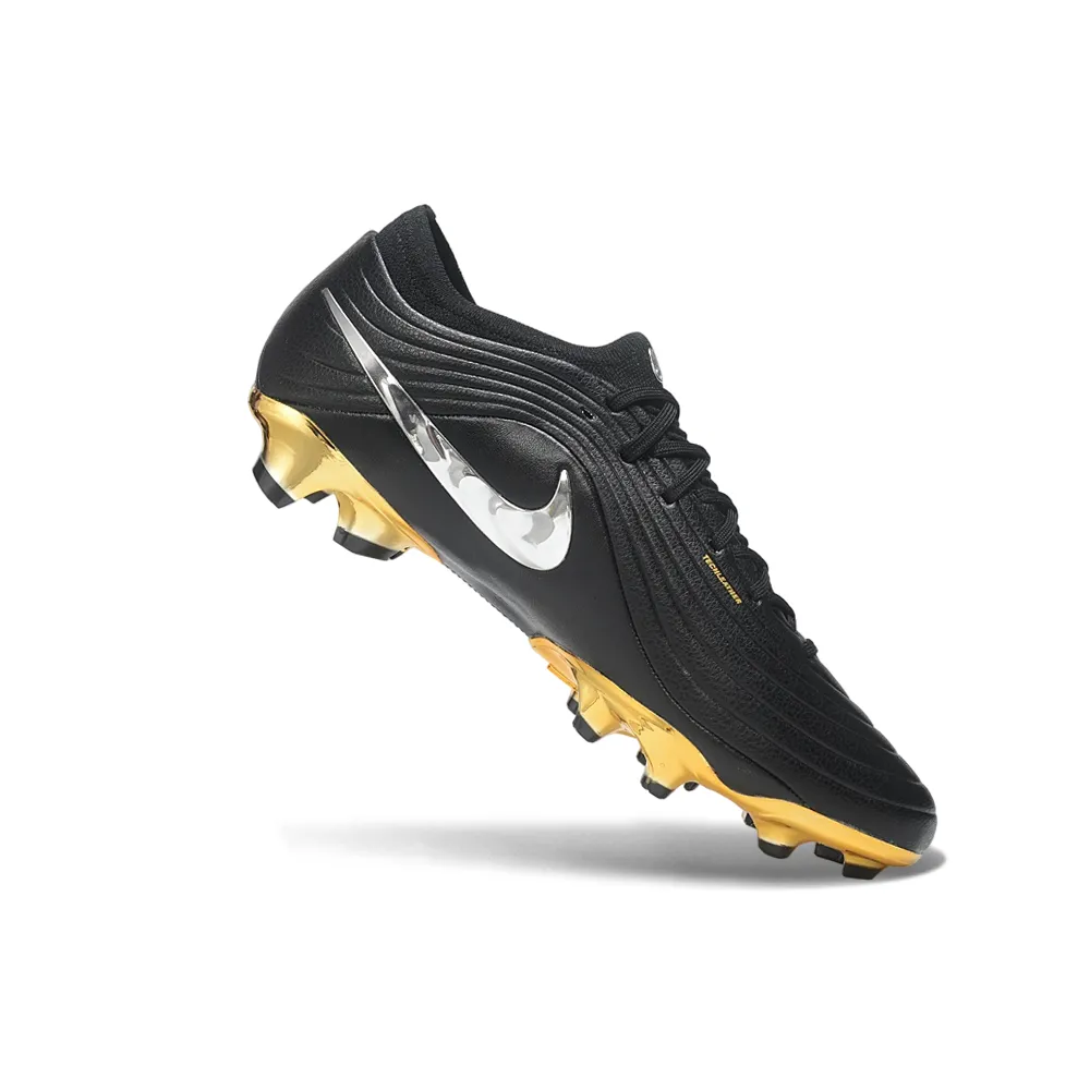 Chuteira Campo Nike Tiempo Maestro Elite FG Preto, Dourado e Prata