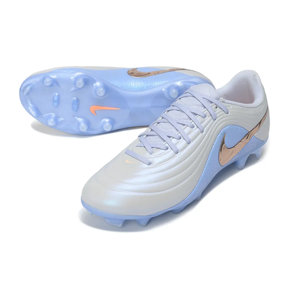 Chuteira Campo Nike Tiempo Maestro Elite FG Azul e Dourado