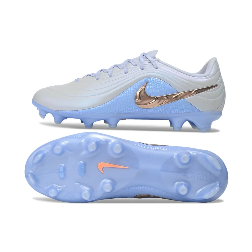 Chuteira Campo Nike Tiempo Maestro Elite FG Azul e Dourado