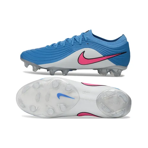 Chuteira Campo Nike Tiempo Maestro Elite FG Azul, Branco e Rosa