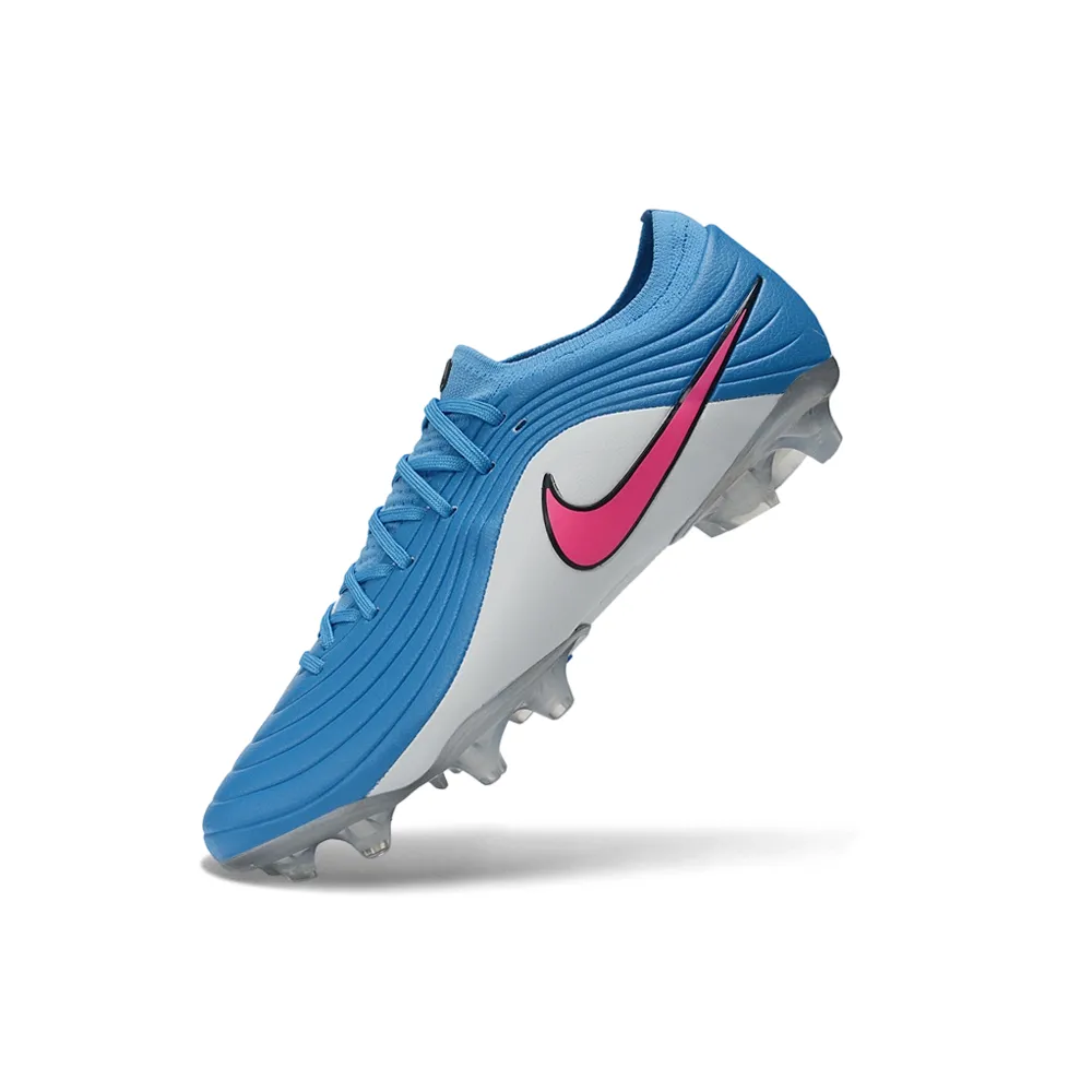 Chuteira Campo Nike Tiempo Maestro Elite FG Azul, Branco e Rosa