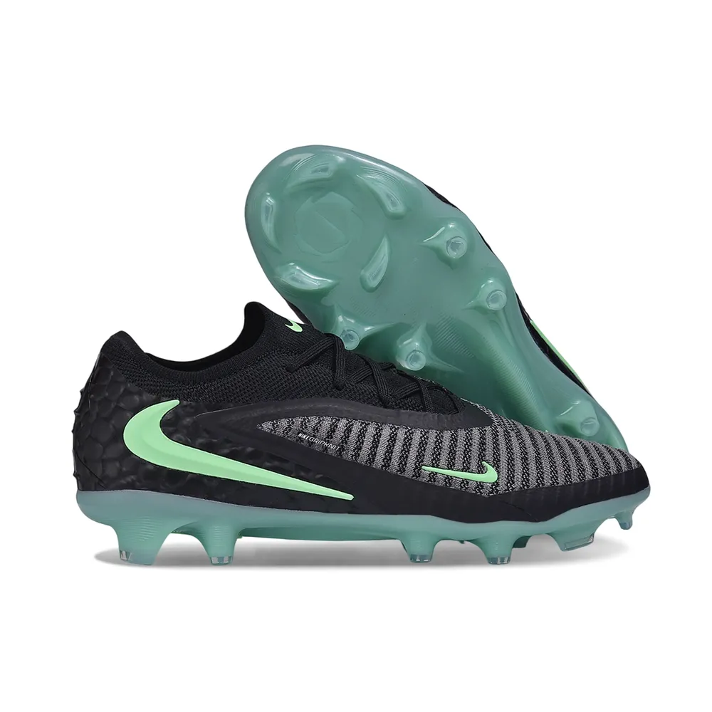 Chuteira Campo Nike Phantom GX 6 Elite FG Preto e Verde