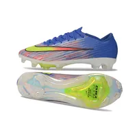 Chuteira Campo Nike Air Zoom Mercurial Superfly 11 Elite FG Azul, Verde e Vermelho - imagem 2