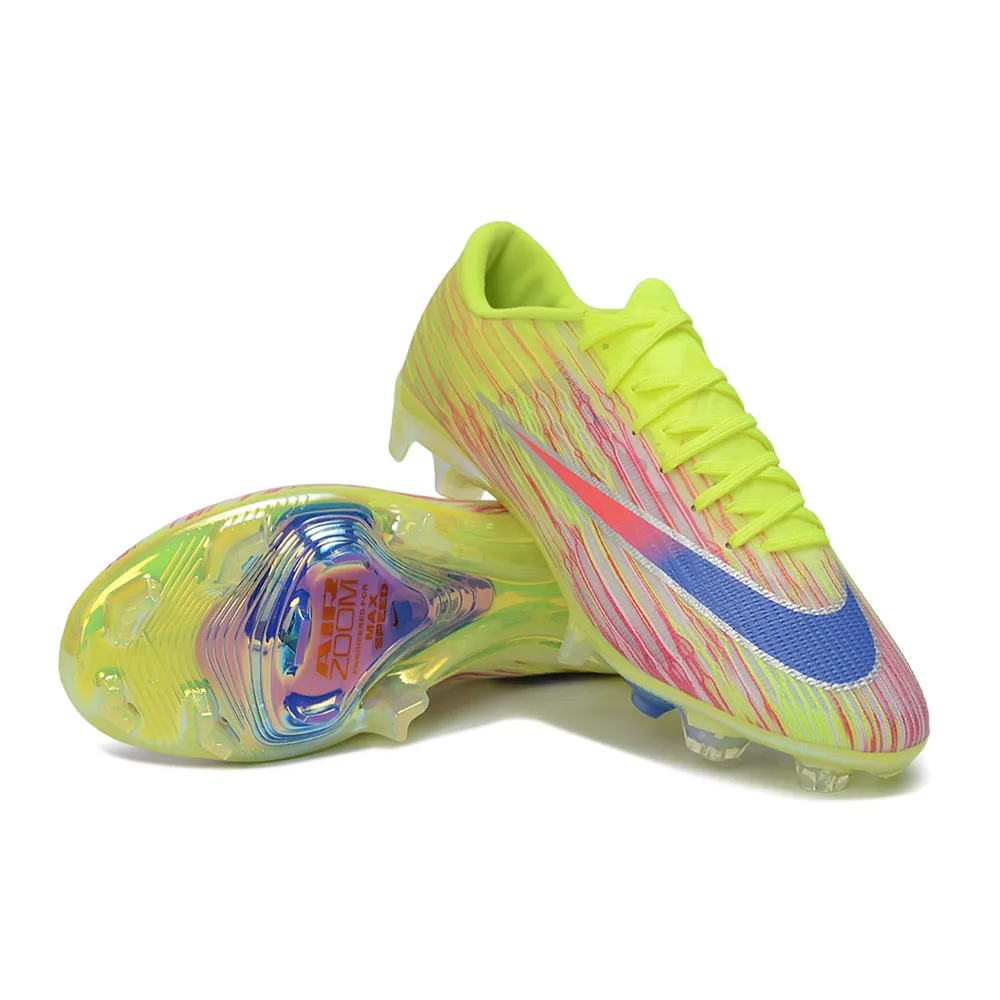 Chuteira Campo Nike Air Zoom Mercurial Superfly 11 Elite FG Verde, Azul e Vermelho