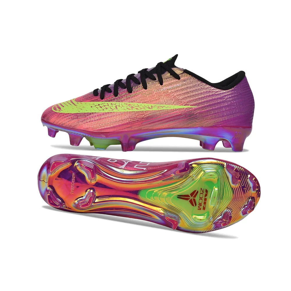 Chuteira Campo Nike Air Zoom Mercurial Superfly 11 Elite FG Rosa, Roxo e Verde