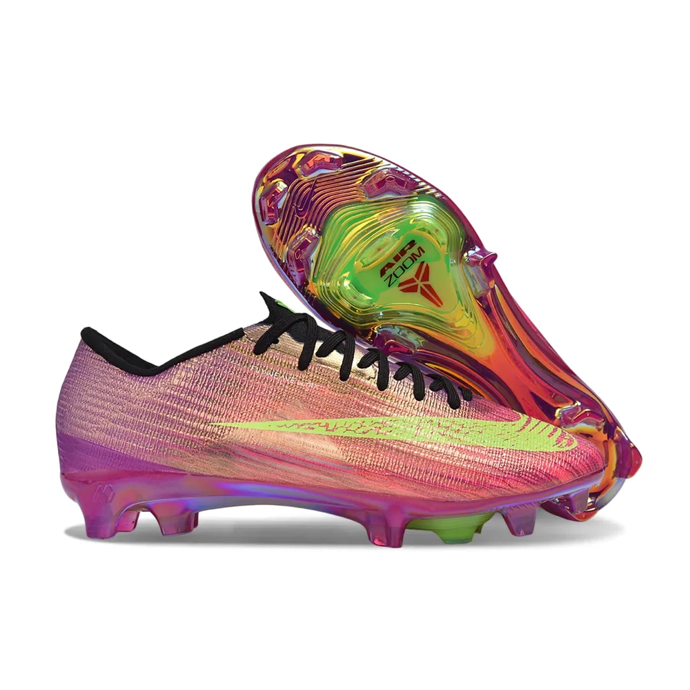Chuteira Campo Nike Air Zoom Mercurial Superfly 11 Elite FG Rosa, Roxo e Verde