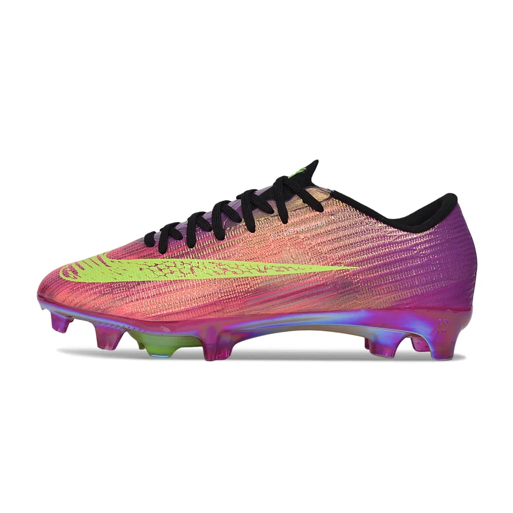 Chuteira Campo Nike Air Zoom Mercurial Superfly 11 Elite FG Rosa, Roxo e Verde