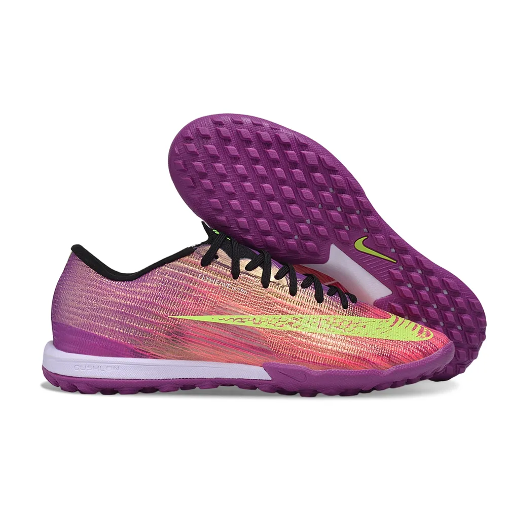 Chuteira Society Nike Air Zoom Mercurial Superfly 11 Elite TF Rosa, Roxo e Verde