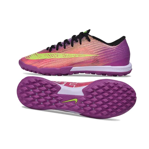 Chuteira Society Nike Air Zoom Mercurial Superfly 11 Elite TF Rosa, Roxo e Verde