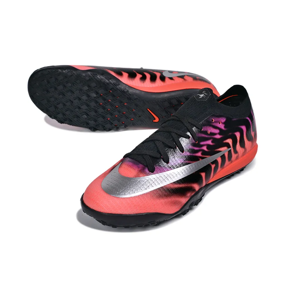 Chuteira Society Nike Mercurial Vapor 17 Elite TF Preto e Rosa - Scorpion Pack