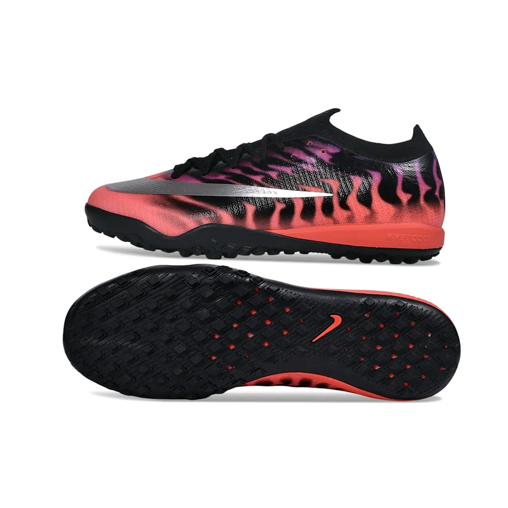 Chuteira Society Nike Mercurial Vapor 17 Elite TF Preto e Rosa - Scorpion Pack