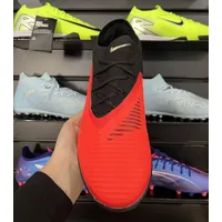 Chuteira Society Nike Phantom ReactX 6 Pro TF Preto, Laranja e Dourado - Pronta Entrega - imagem 2