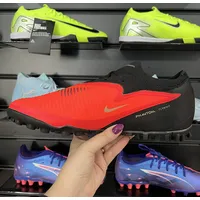 Chuteira Society Nike Phantom ReactX 6 Pro TF Preto, Laranja e Dourado - Pronta Entrega - imagem 3