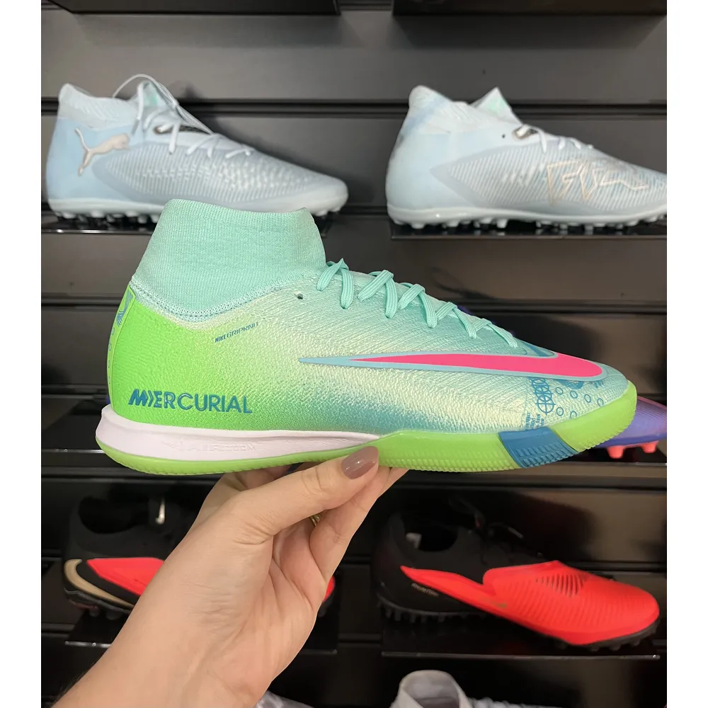 Chuteira Futsal Nike Air Zoom Mercurial Superfly 10 Elite IC Verde - Cosmic Speed - Pronta Entrega