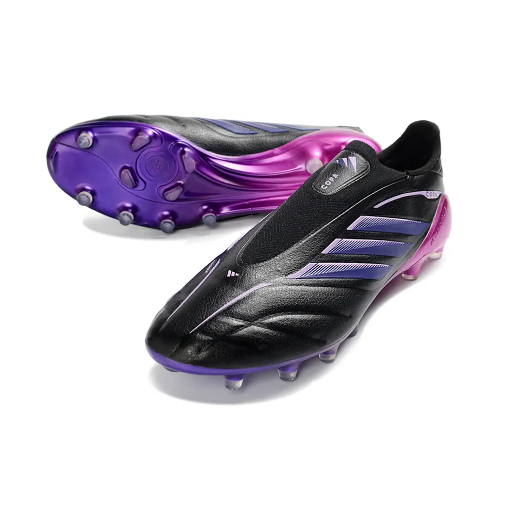 Chuteira Campo Adidas Copa Pure 4 Laceless Elite FG Preto e Roxo