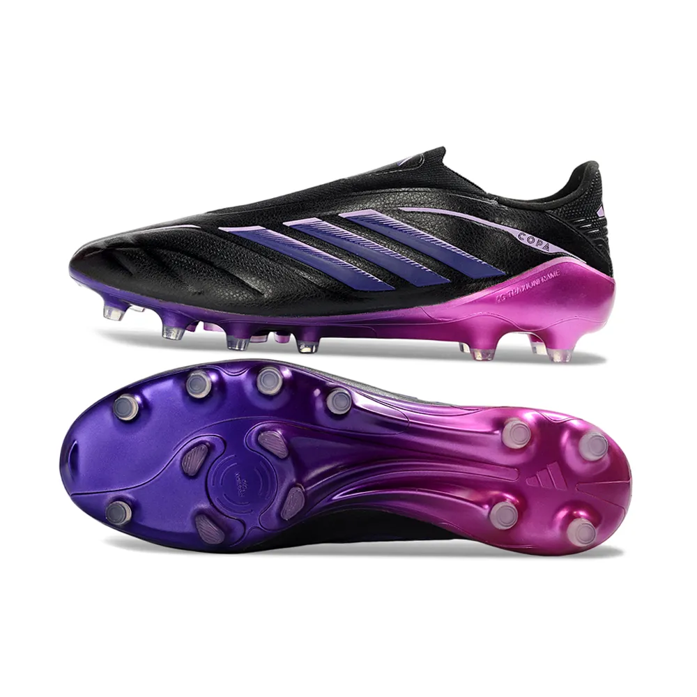 Chuteira Campo Adidas Copa Pure 4 Laceless Elite FG Preto e Roxo