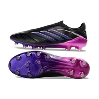 Chuteira Campo Adidas Copa Pure 4 Laceless Elite FG Preto e Roxo - imagem 3