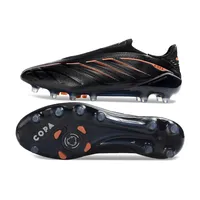 Chuteira Campo Adidas Copa Pure 4 Laceless Elite FG Preto e Dourado - imagem 6