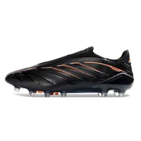 Chuteira Campo Adidas Copa Pure 4 Laceless Elite FG Preto e Dourado - imagem 1