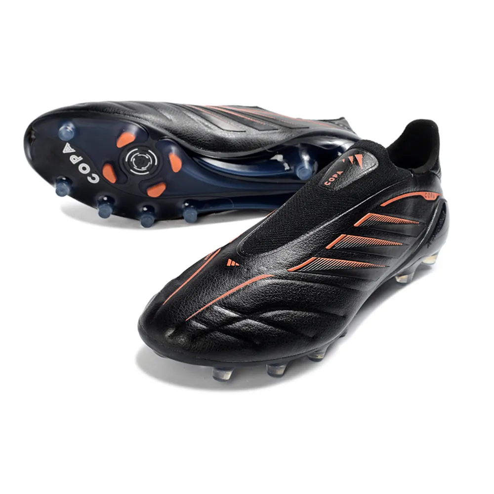 Chuteira Campo Adidas Copa Pure 4 Laceless Elite FG Preto e Dourado