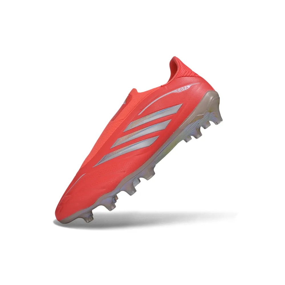 Chuteira Campo Adidas Copa Pure 4 Laceless Elite FG Laranja e Branco
