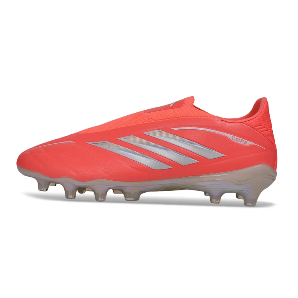 Chuteira Campo Adidas Copa Pure 4 Laceless Elite FG Laranja e Branco