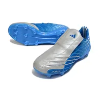 Chuteira Campo Adidas F50 Spider Remake Azul e Branco - imagem 6