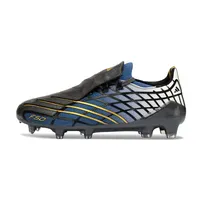 Chuteira Campo Adidas F50 Spider Remake Preto, Azul, Dourado e Branco - imagem 1