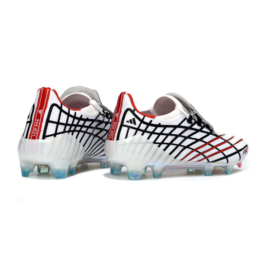 Chuteira Campo Adidas F50 Spider Remake Branco, Preto e Vermelho