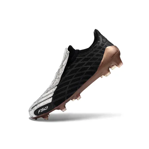 Chuteira Campo Adidas F50 Spider Remake Branco, Preto e Marrom