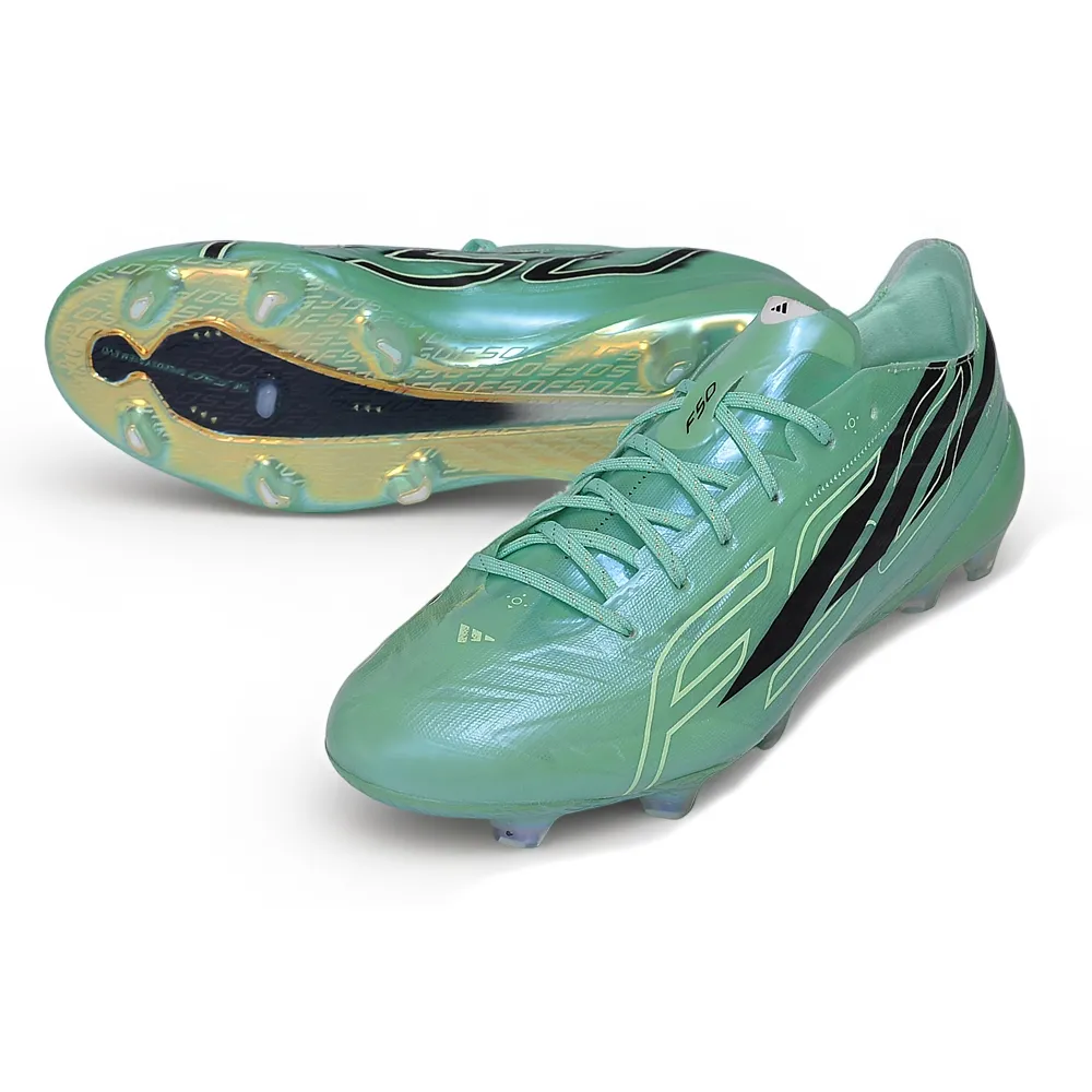 Chuteira Campo Adidas F50 Hyperfast FG Verde e Preto