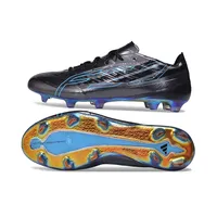 Chuteira Campo Adidas F50 Hyperfast FG Preto e Azul - imagem 6