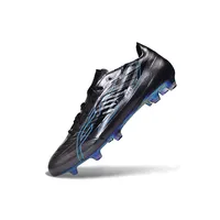 Chuteira Campo Adidas F50 Hyperfast FG Preto e Azul - imagem 7