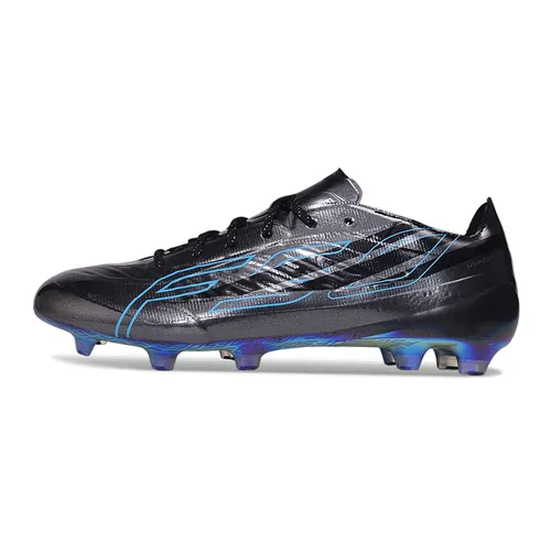 Chuteira Campo Adidas F50 Hyperfast FG Preto e Azul