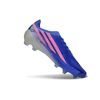 Chuteira Campo Adidas F50 Hyperfast FG LL Azul e Rosa - imagem 5