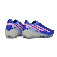 Chuteira Campo Adidas F50 Hyperfast FG LL Azul e Rosa - imagem 2