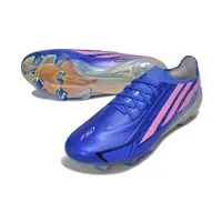 Chuteira Campo Adidas F50 Hyperfast FG LL Azul e Rosa - imagem 4